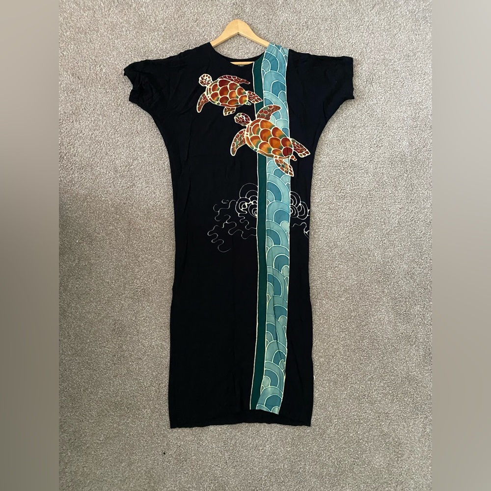 Vintage Hawaiian Honu Turtle Dress Eastern Sun Women’s Small